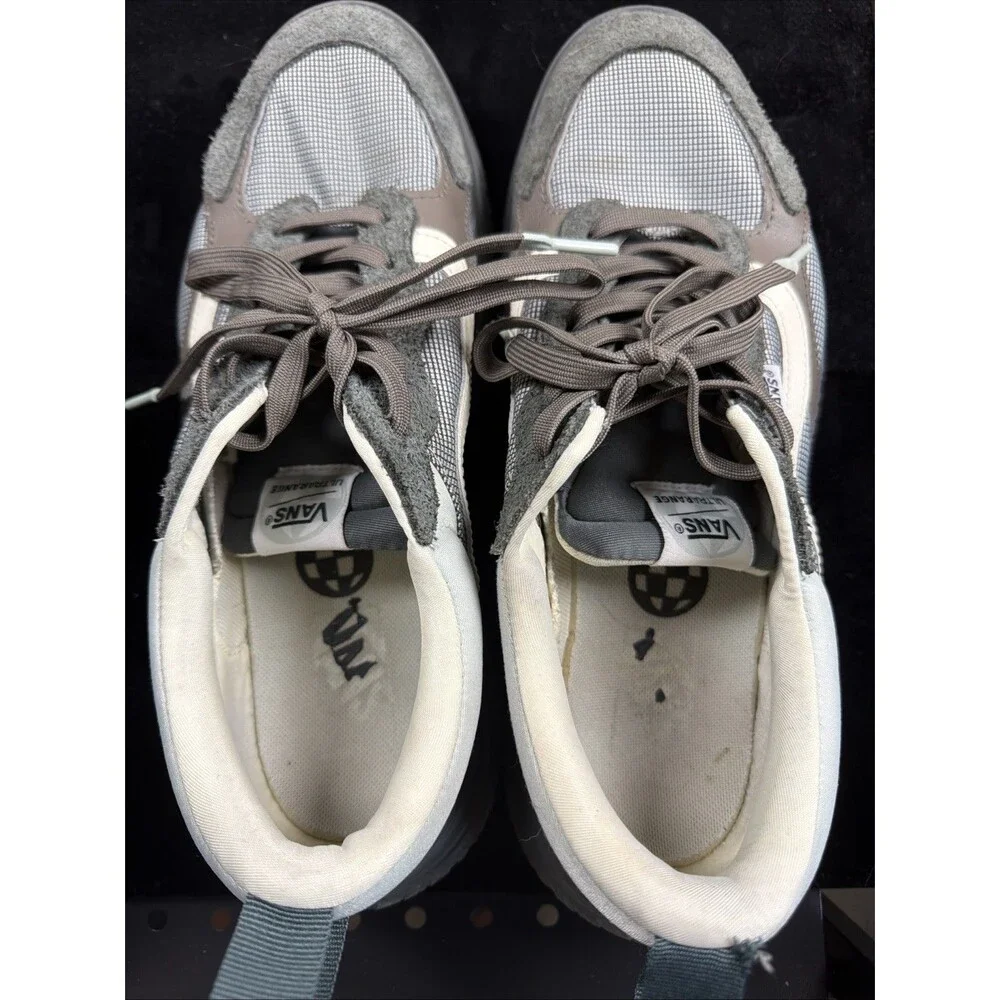 Vans Lowland CC/Sentry Suede Skate Sneakers Men's Sz 11 Grey Brown Cream EUC
